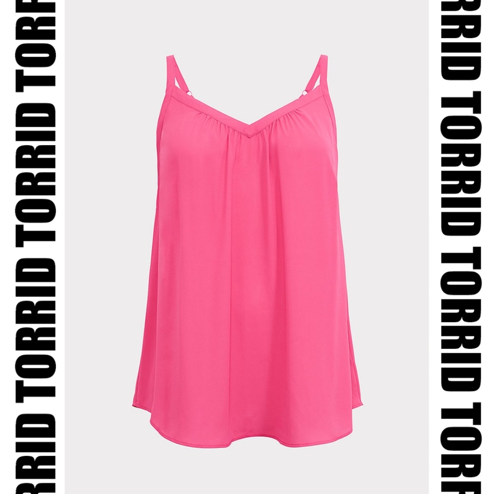 Torrid - Pink Georgette Tunic Cami NWT